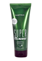 Stiprios fiksacijos plaukų formavimo želė Matrix Super Fixer Strong 200 ml kaina ir informacija | Plaukų formavimo priemonės | pigu.lt
