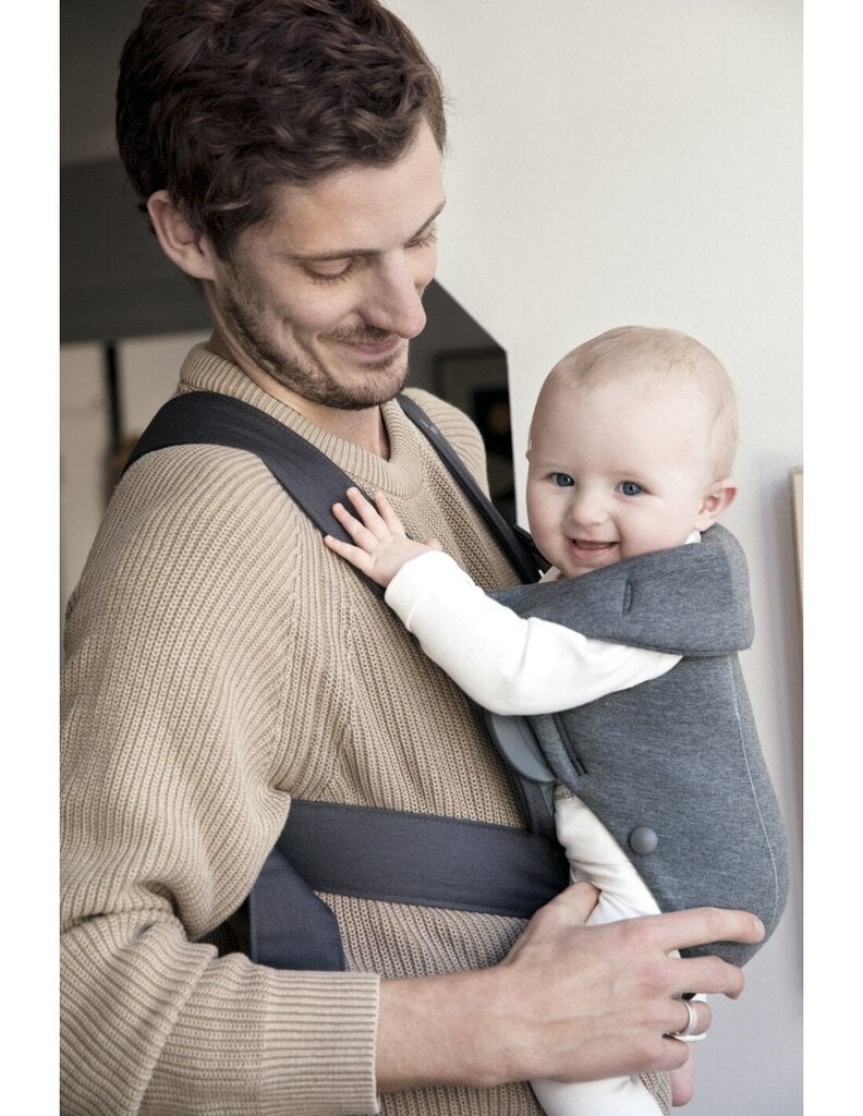 BabyBjorn nešioklė Baby Carrier Mini Cotton 3D Jersey, dar grey цена и информация | Nešioklės | pigu.lt