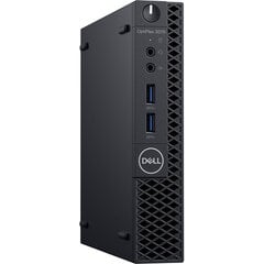 Стационарный компьютер DELL OptiPlex 3070 i5-9500T Micro Intel® Core™ i5-9500T, 8GB RAM, 256GB SSD, Windows 10 Pro цена и информация | Стационарные компьютеры | pigu.lt