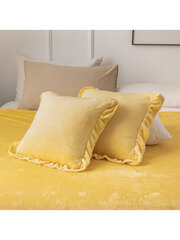 Pagalvės užvalkalas Edoti, geltonas kaina ir informacija | Dekoratyvinės pagalvėlės ir užvalkalai | pigu.lt
