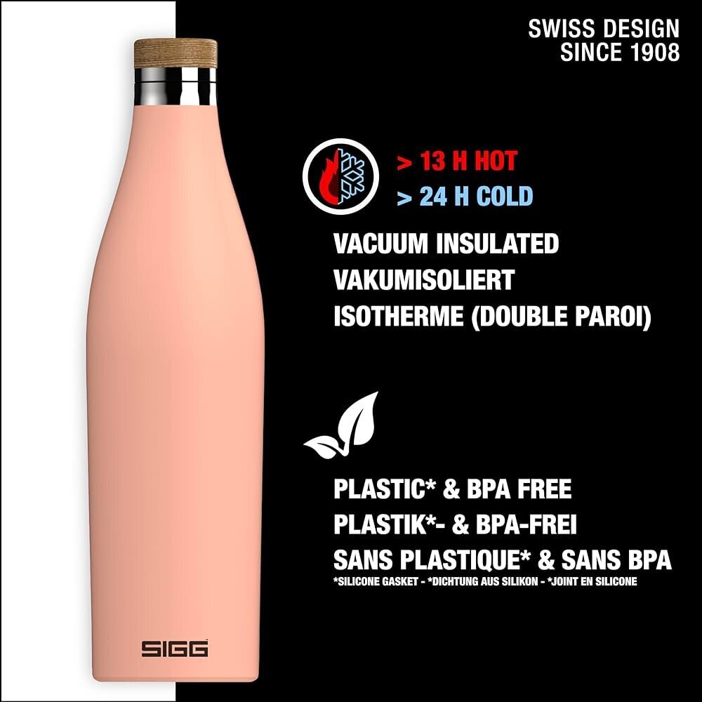 Gertuvė Sigg Meridian Shy Pink, 500 ml kaina ir informacija | Gertuvės | pigu.lt