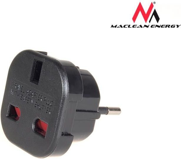 Maclean UK - Europa adapteris kaina ir informacija | Adapteriai, USB šakotuvai | pigu.lt