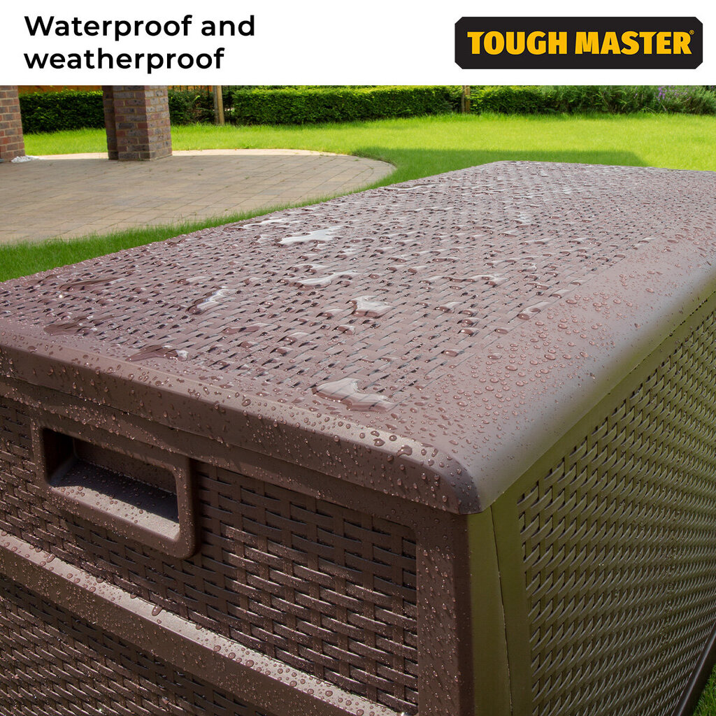 Sodo daiktadėžė Tough Master TM-SBR46, 460L, 120x61x63 cm kaina ir informacija | Komposto dėžės, lauko konteineriai | pigu.lt