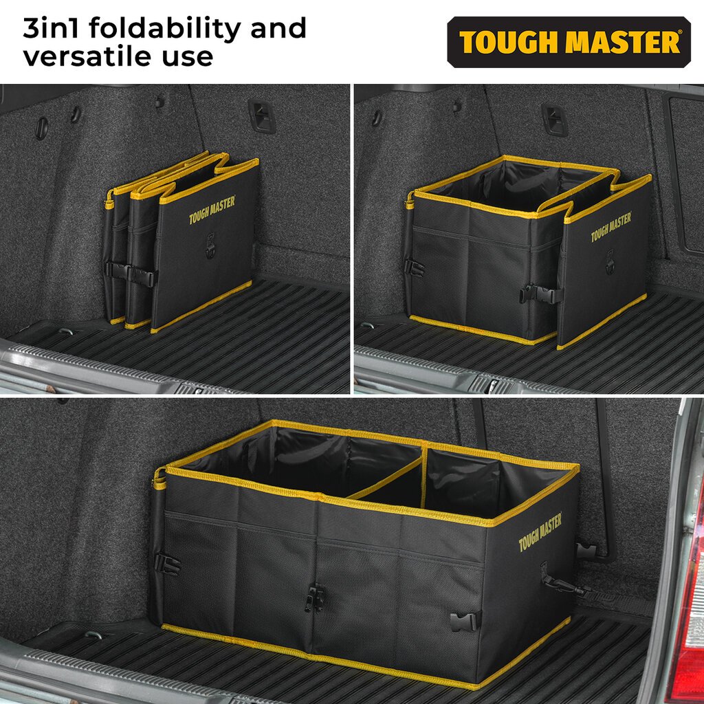 Sulankstomas automobilio bagažinės dėklas, organizatorius 58x44x28 cm, UK BRAND, TOUGH MASTER® TM-CBO621 kaina ir informacija | Įrankių dėžės, laikikliai | pigu.lt