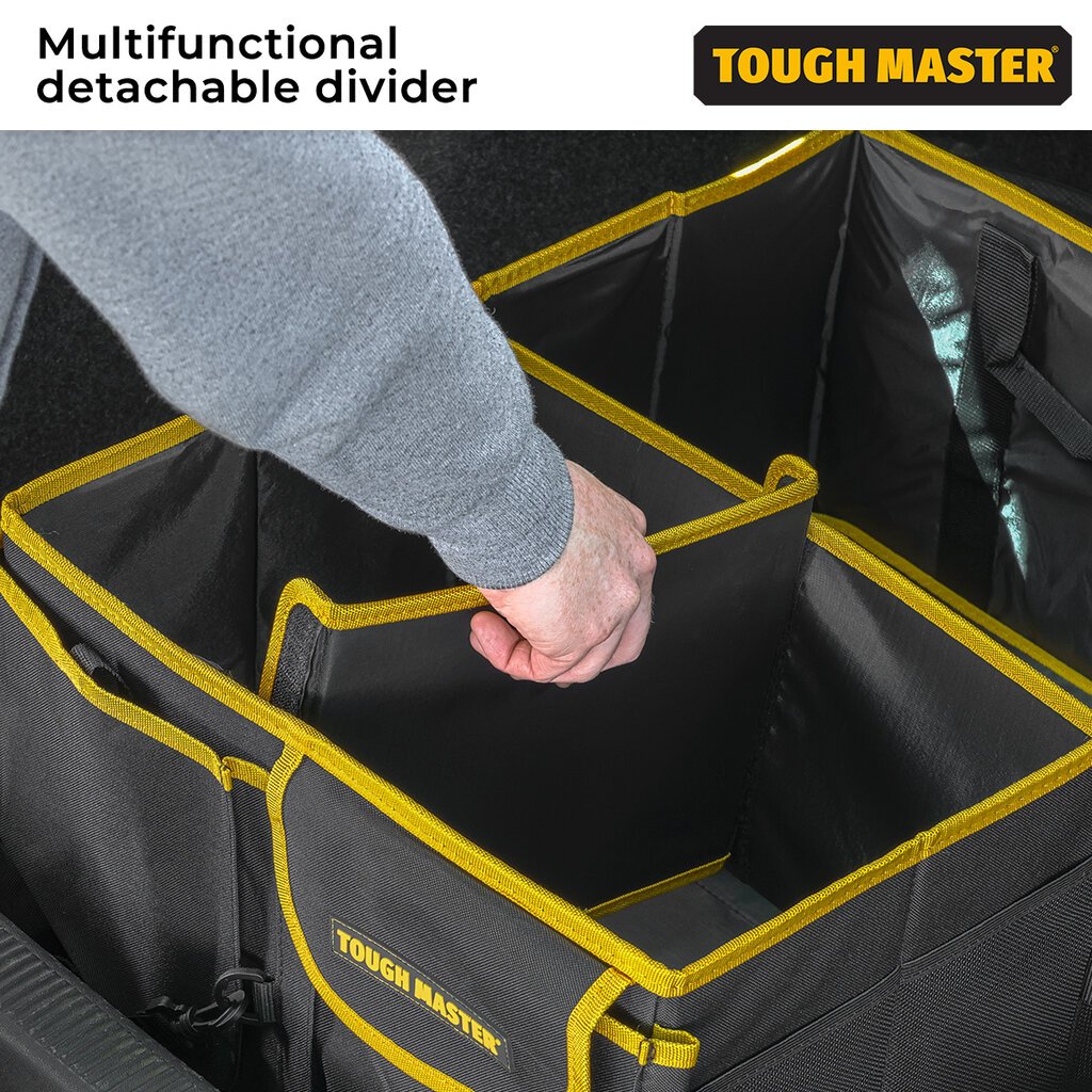 Sulankstomas automobilio bagažinės dėklas, organizatorius 58x44x28 cm, UK BRAND, TOUGH MASTER® TM-CBO621 kaina ir informacija | Įrankių dėžės, laikikliai | pigu.lt