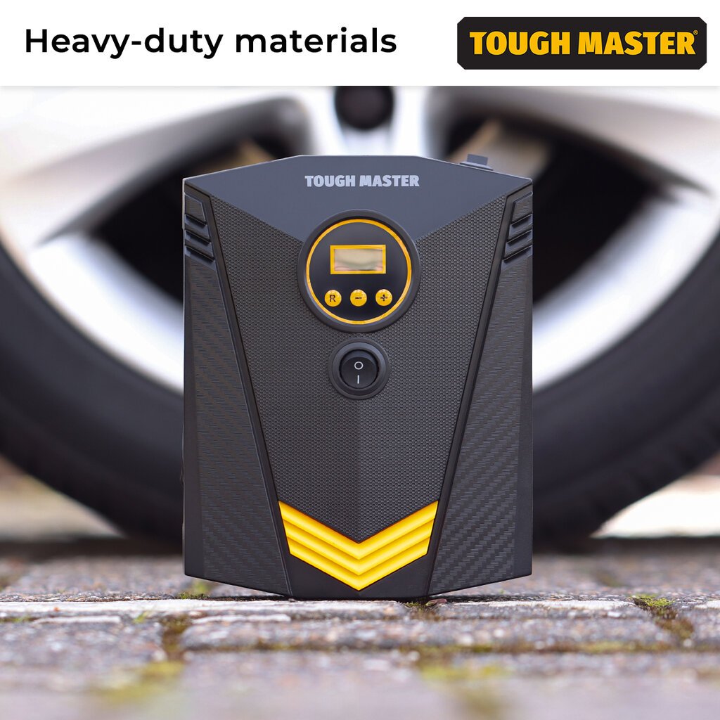 Automobilinis oro kompresorius, 110W, 150 PSI, UK BRAND, TOUGH MASTER® TM-TC110D kaina ir informacija | Kompresoriai | pigu.lt