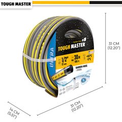 Усиленный садовый поливочный шланг 30m. (-5°C iki +65°C) UK BRAND, TOUGH MASTER® TM-GH330 цена и информация | Оборудование для полива | pigu.lt