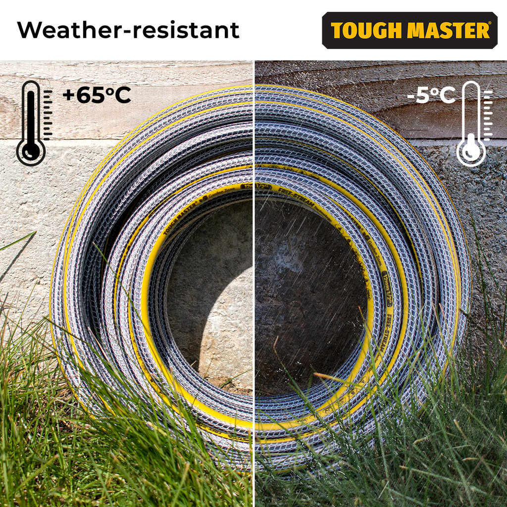 Sustiprinta sodo laistymo žarna, sustiprintas 15m. (-5°C iki +65°C) UK BRAND, TOUGH MASTER® TM-GH415C kaina ir informacija | Laistymo įranga, purkštuvai | pigu.lt