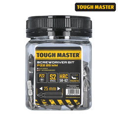 !00шт. Биты для отвертки Premium, PZ2, 25 мм, UK BRAND, TOUGH MASTER® TM-BPZ225 цена и информация | Механические инструменты | pigu.lt