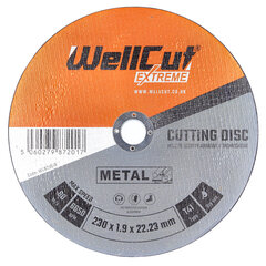 Отрезной диск по металлу и нержавеющей стали WellCut® WCA23019, 230x1.9x22.23 мм цена и информация | Механические инструменты | pigu.lt