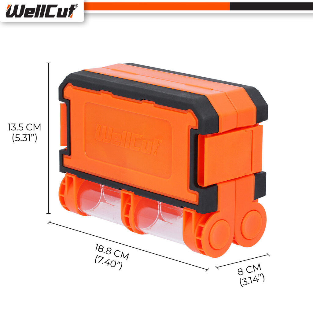 Grąžtų ir sukimo antgalių rinkinys 51 vnt. UK BRAND, WellCut® WC-DB51U цена и информация | Mechaniniai įrankiai | pigu.lt