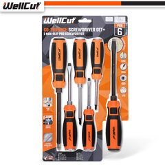 Atsuktuvų rinkinys 6 vnt. UK BRAND, WellCut® WC-SDD6U kaina ir informacija | Mechaniniai įrankiai | pigu.lt