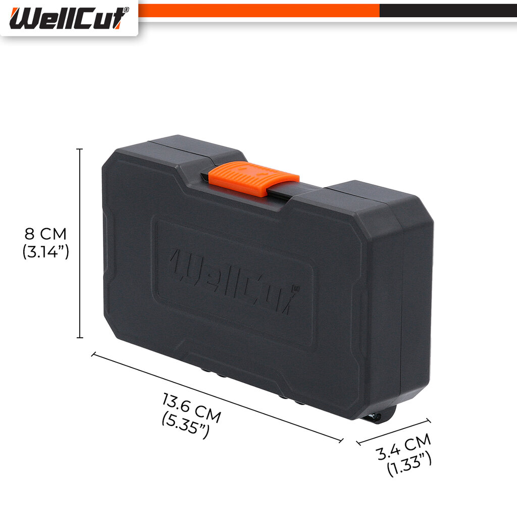 Atsuktuvų rinkinys 42 vnt. UK BRAND, WellCut® WC-SDB42U kaina ir informacija | Mechaniniai įrankiai | pigu.lt