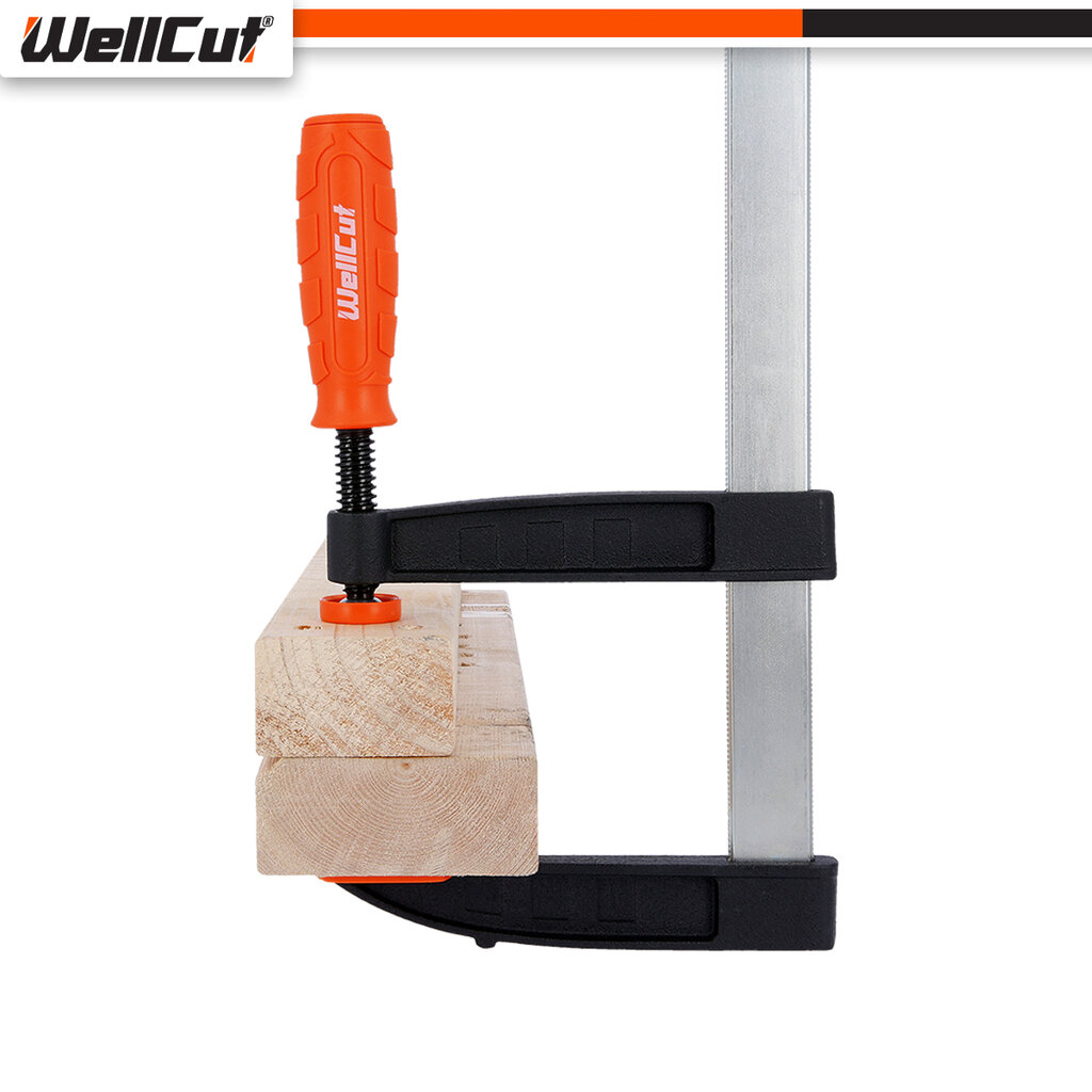 Greito užveržimo spaustuvai (690 x 170 x 35 mm ) UK BRAND WellCut WC-FC1260 kaina ir informacija | Mechaniniai įrankiai | pigu.lt