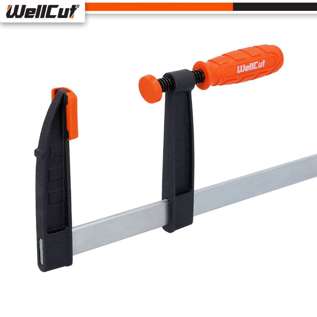 Greito užveržimo spaustuvai (690 x 170 x 35 mm ) UK BRAND WellCut WC-FC1260 kaina ir informacija | Mechaniniai įrankiai | pigu.lt