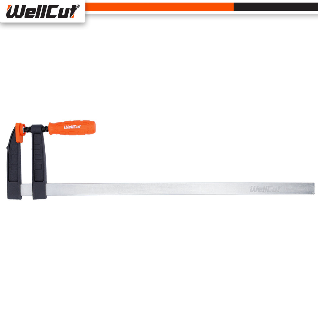 Greito užveržimo spaustuvai (690 x 170 x 35 mm ) UK BRAND WellCut WC-FC1260 kaina ir informacija | Mechaniniai įrankiai | pigu.lt