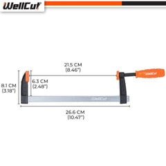 Greito užveržimo spaustuvai WellCut WC-FC520 kaina ir informacija | Mechaniniai įrankiai | pigu.lt