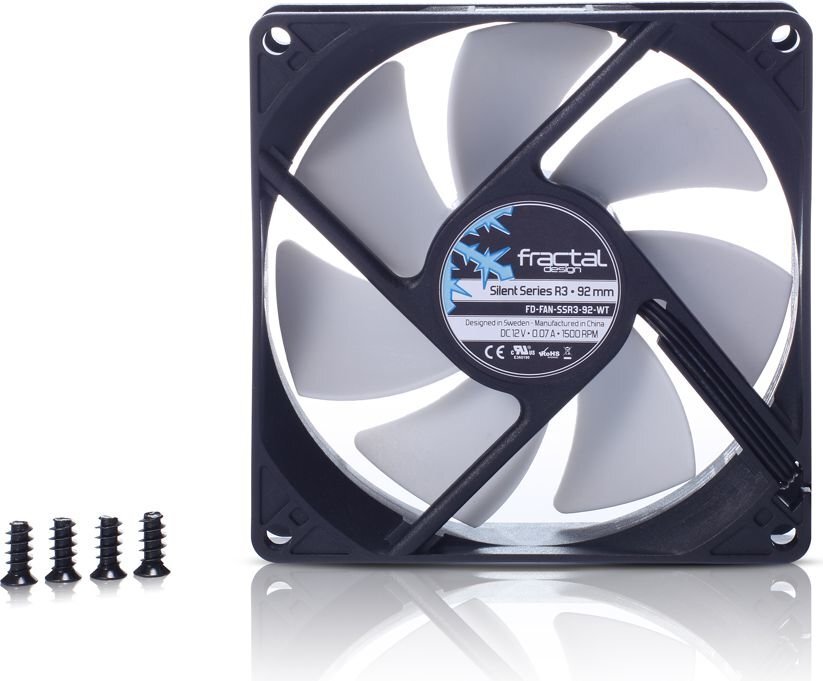 Fractal Design FD-FAN-SSR3-92-WT kaina ir informacija | Kompiuterių ventiliatoriai | pigu.lt