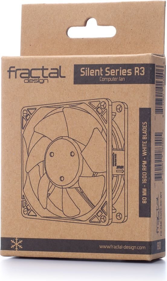 Fractal Design FD-FAN-SSR3-80-WT kaina ir informacija | Kompiuterių ventiliatoriai | pigu.lt