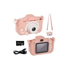Детский фотоаппарат розовый цена и информация | Цифровые фотоаппараты | pigu.lt