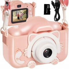 Детский фотоаппарат розовый цена и информация | Цифровые фотоаппараты | pigu.lt