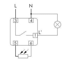 Automatinis sutemų jungiklis 3118721 kaina ir informacija | Elektros jungikliai, rozetės | pigu.lt