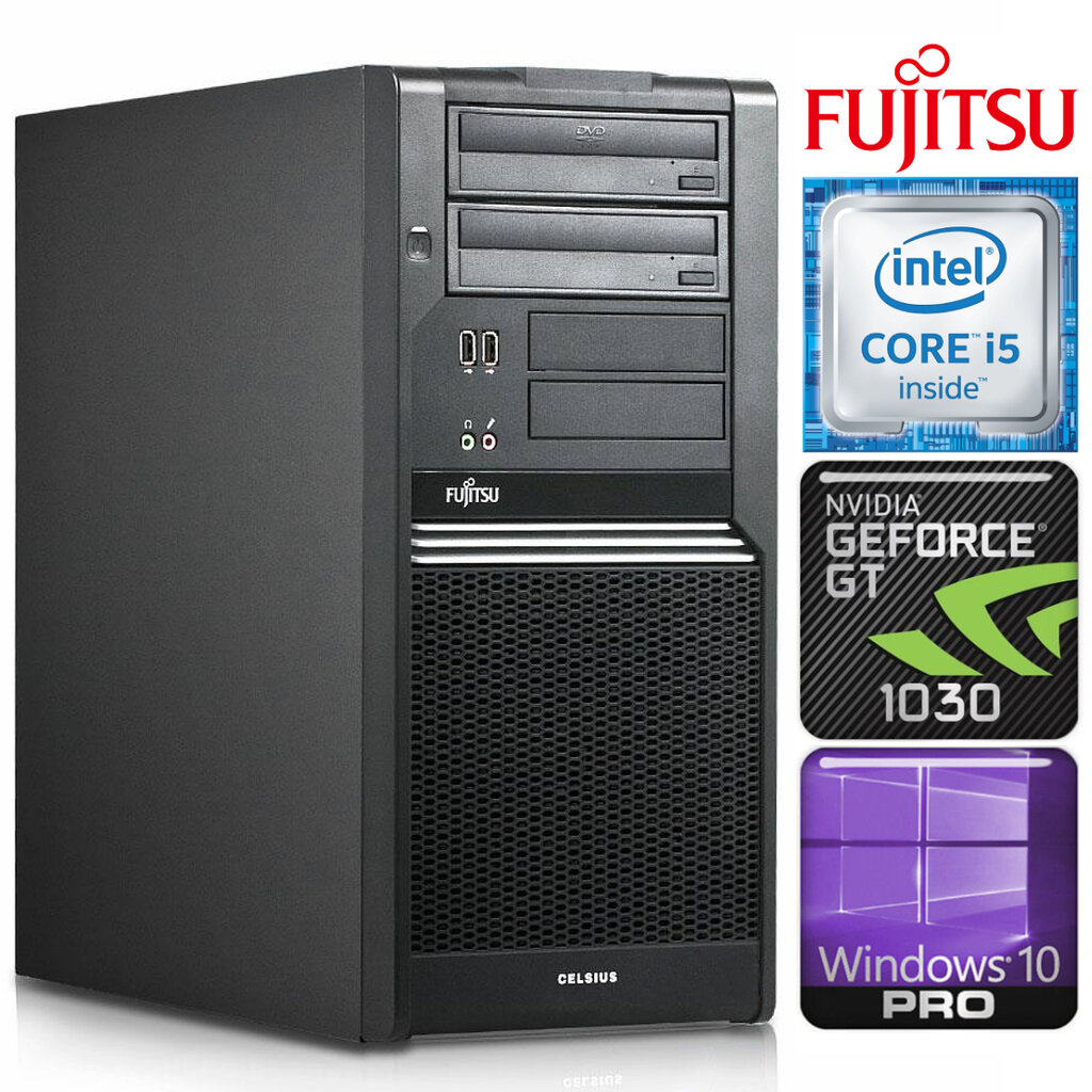 Kompiuteris Fujitsu W380 Tower i5-650 8GB 256SSD GT1030 2GB WIN10Pro kaina  | pigu.lt