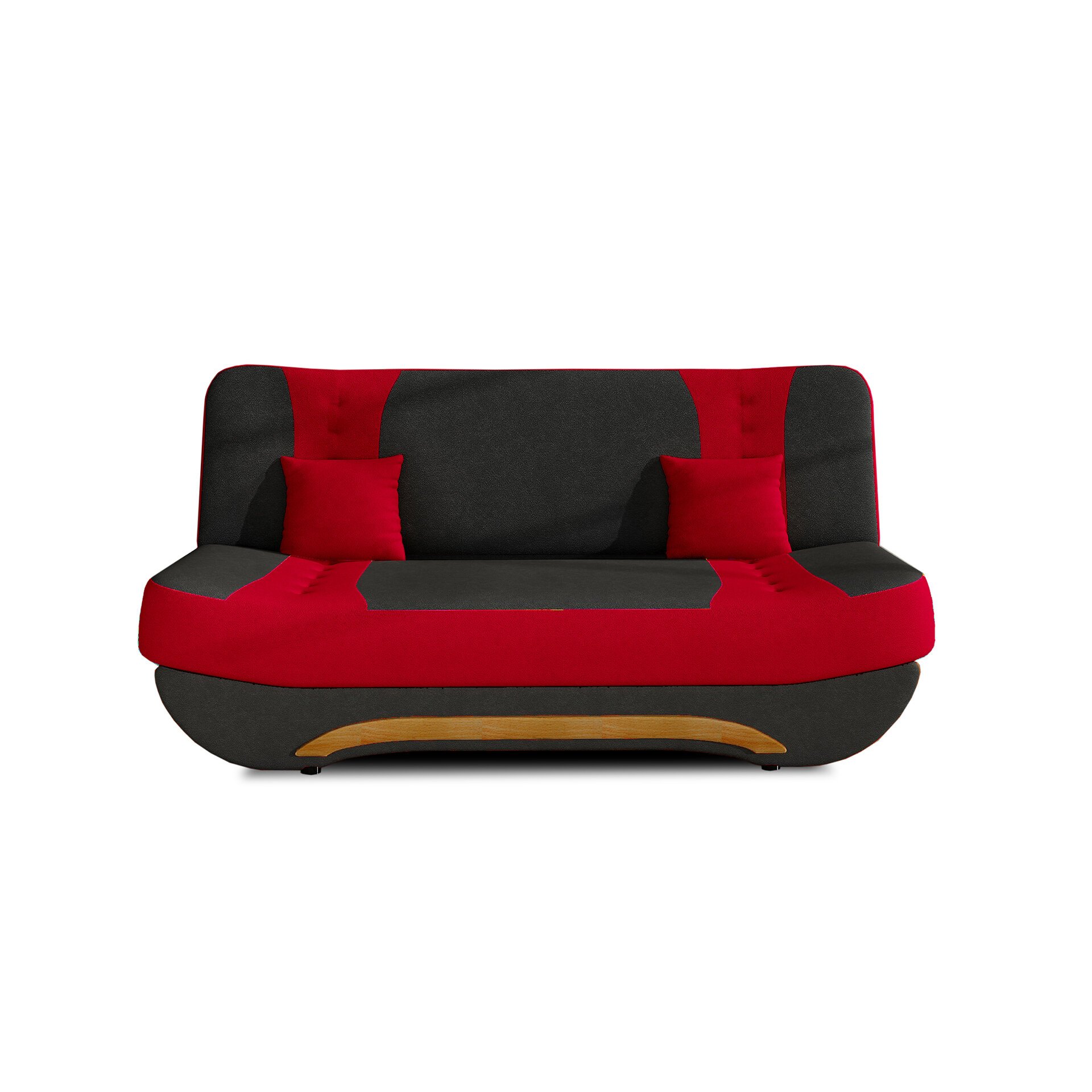 Sofa NORE Ewa II, raudona/juoda