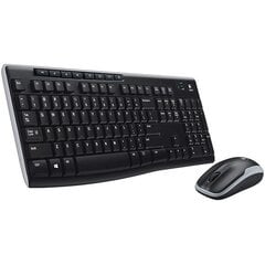 Клавиатура и беспроводная мышь Logitech MK270 QWERTY цена и информация | Клавиатуры | pigu.lt