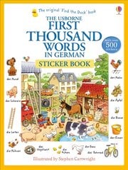 First Thousand Words in German Sticker Book цена и информация | Книги для самых маленьких | pigu.lt