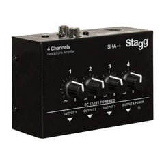 Усилитель для наушников Stagg SHA-4 EU цена и информация | Принадлежности для музыкальных инструментов | pigu.lt
