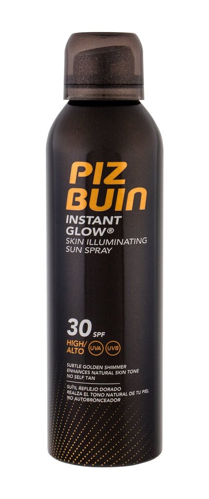 Purškiama apsauginė priemonė nuo saulės Piz Buin Instant Glow SPF30 150 ml kaina ir informacija | Kremai nuo saulės | pigu.lt