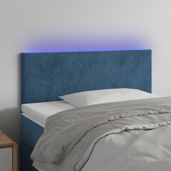 Galvūgalis su led, tamsiai mėlynas, 100x5x78/88cm цена и информация | Кровати | pigu.lt