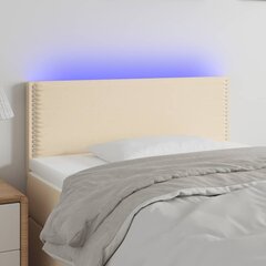 Изголовье со светодиодной подсветкой, песочного цвета, 90x5x78/88см цена и информация | Кровати | pigu.lt