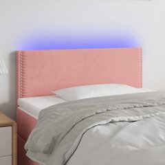 Galvūgalis su led, rožinis, 90x5x78/88cm цена и информация | Кровати | pigu.lt