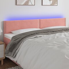 Galvūgalis su led, rožinis, 180x5x78/88cm kaina ir informacija | Lovos | pigu.lt