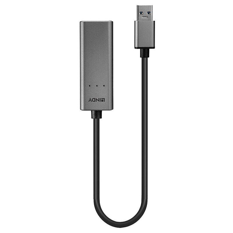 Konverteris Lindy 43313, USB3 - RJ45 kaina ir informacija | Adapteriai, USB šakotuvai | pigu.lt