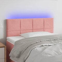 Galvūgalis su led, rožinis, 100x5x78/88 cm цена и информация | Кровати | pigu.lt