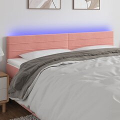 Galvūgalis su led, rožinis, 200x5x78/88cm цена и информация | Кровати | pigu.lt