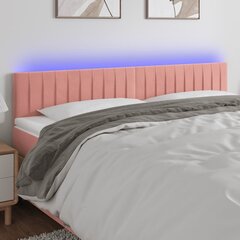 Galvūgalis su led, rožinis, 160x5x78/88cm цена и информация | Кровати | pigu.lt