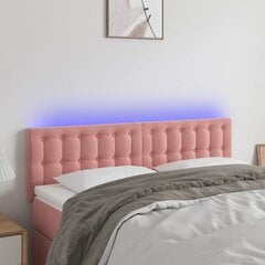 Galvūgalis su led, rožinis, 144x5x78/88cm цена и информация | Кровати | pigu.lt