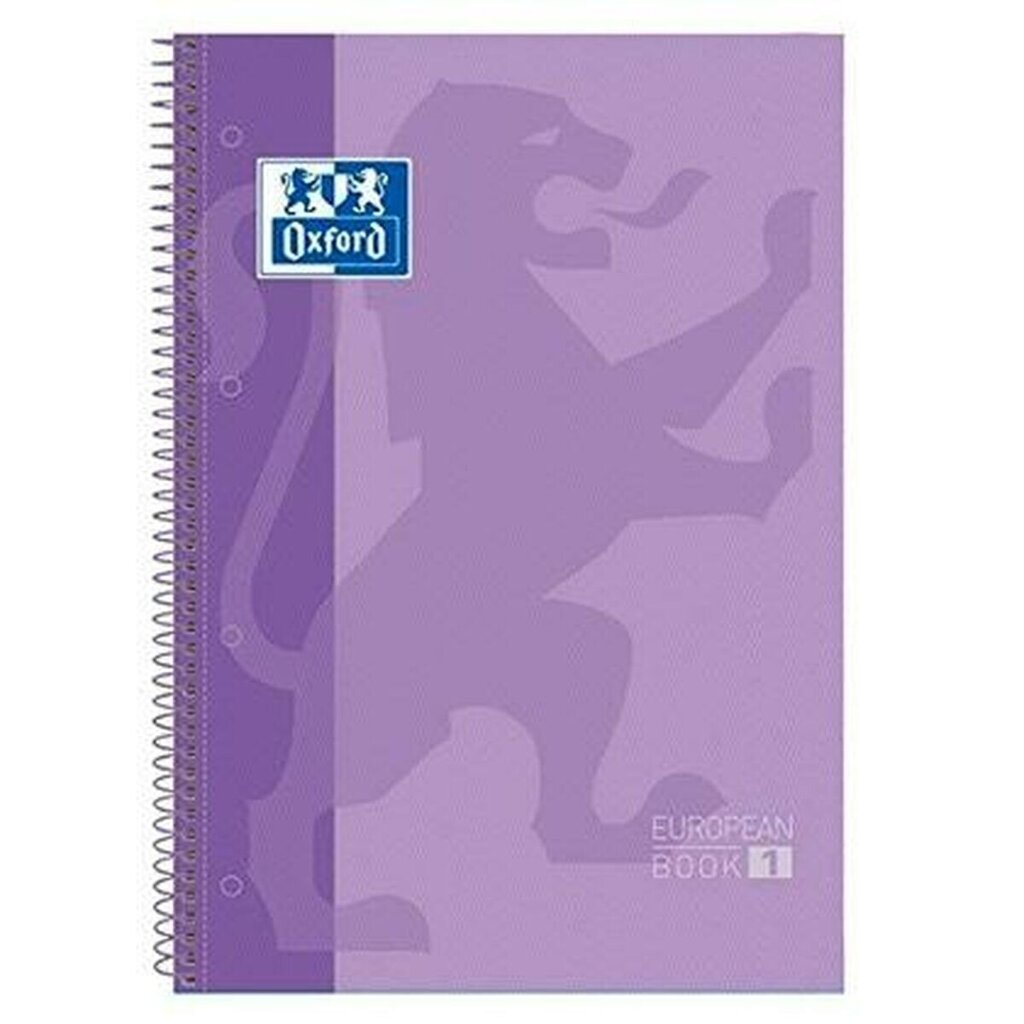 Užrašų knygelė Oxford European Book, A4, 90 g/m, violetinė 5 vnt. kaina ir informacija | Kanceliarinės prekės | pigu.lt