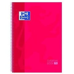 ноутбук Oxford European Book Красный A4 5 штук цена и информация | Канцелярские товары | pigu.lt