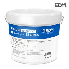 Краска EDM Pintura Exterior/Interior Blanco Mate, белая, 15 л цена и информация | Краска | pigu.lt