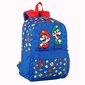 Mokyklinis krepšys Super Mario, mėlynas/raudonas kaina ir informacija | Kuprinės mokyklai, sportiniai maišeliai | pigu.lt