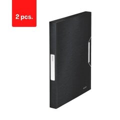 Dėklas dokumentams Leitz Style A4, juodas, 30 mm., 2 vnt. kaina ir informacija | Kanceliarinės prekės | pigu.lt
