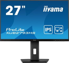 Iiyama ProLite XUB2793HS-B5 цена и информация | Мониторы | pigu.lt