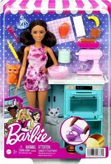 Кукла Барби шеф-повар с котенком HCD43 цена и информация | Игрушки для девочек | pigu.lt