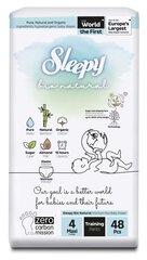 Sauskelnės-kelnaitės Sleepy, Bio Natural, 4 maxi, 7-14 kg., 48 vnt. kaina ir informacija | Sauskelnės | pigu.lt