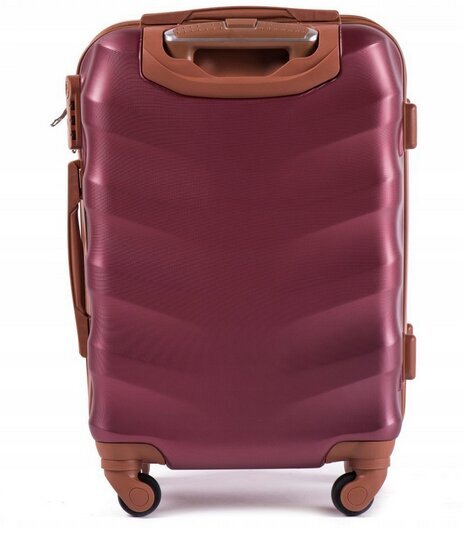 Nedidelis lagaminas Wings BS402 S + kelioninė kosmetinė, bordo kaina ir informacija | Lagaminai, kelioniniai krepšiai | pigu.lt